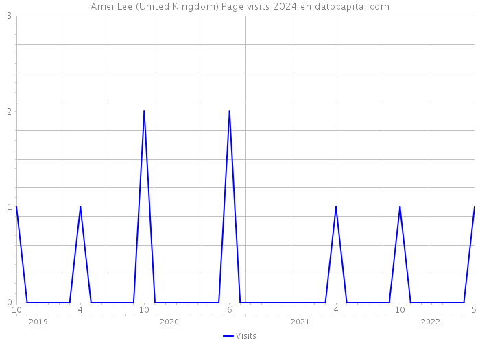 Amei Lee (United Kingdom) Page visits 2024 