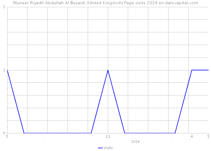 Muneer Riyadh Abdullah Al Busaidi (United Kingdom) Page visits 2024 