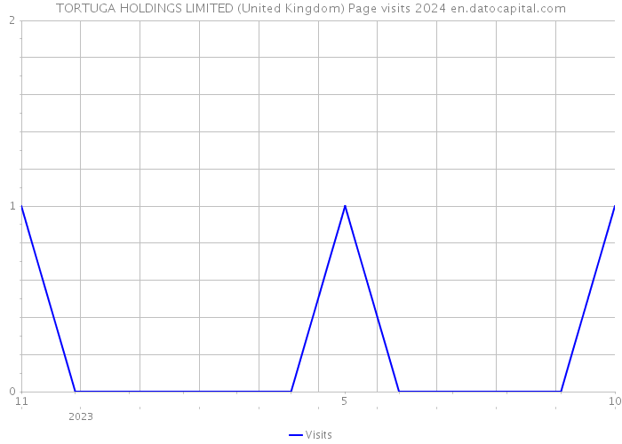 TORTUGA HOLDINGS LIMITED (United Kingdom) Page visits 2024 