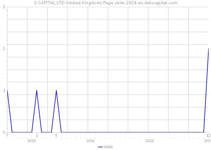3 CAPITAL LTD (United Kingdom) Page visits 2024 