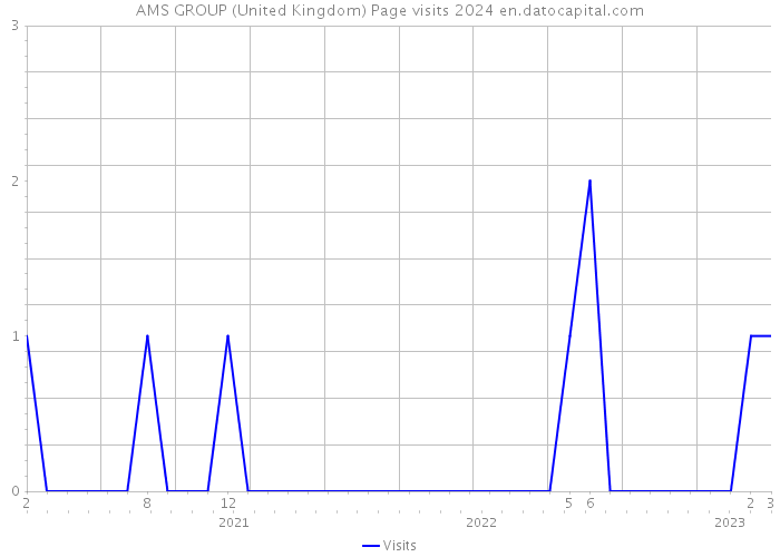 AMS GROUP (United Kingdom) Page visits 2024 