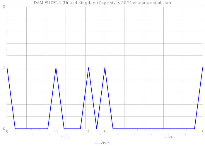 DAMIEN SENN (United Kingdom) Page visits 2024 