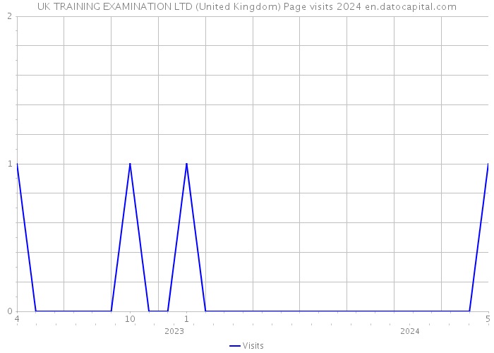 UK TRAINING EXAMINATION LTD (United Kingdom) Page visits 2024 