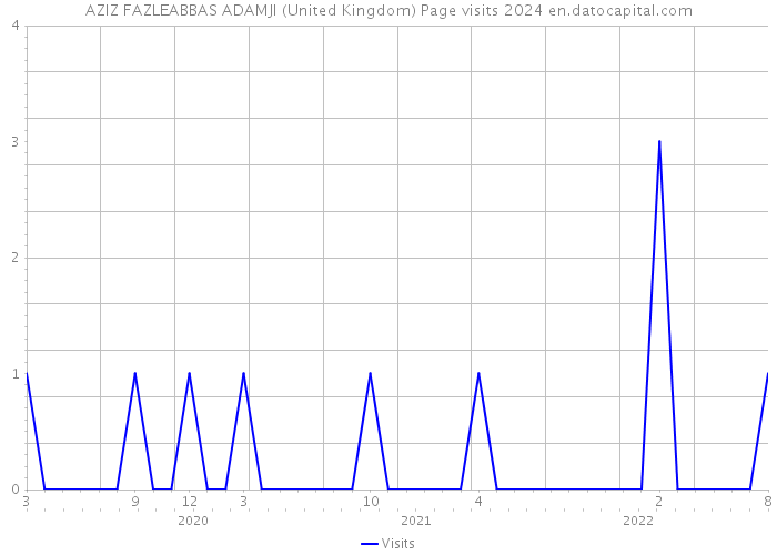 AZIZ FAZLEABBAS ADAMJI (United Kingdom) Page visits 2024 