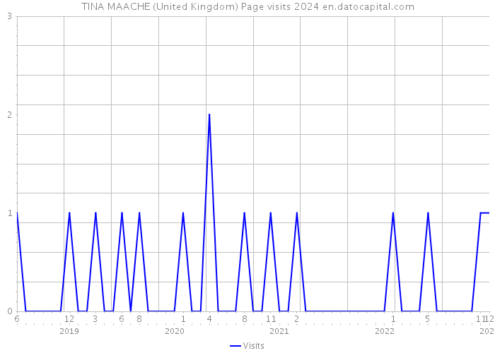 TINA MAACHE (United Kingdom) Page visits 2024 