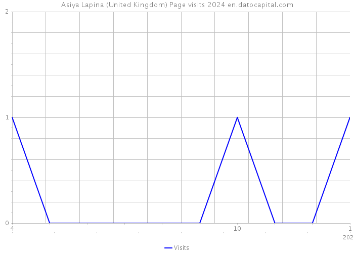 Asiya Lapina (United Kingdom) Page visits 2024 