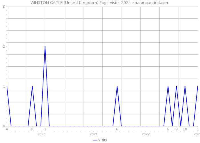 WINSTON GAYLE (United Kingdom) Page visits 2024 