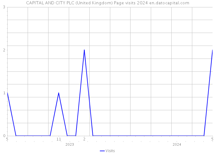 CAPITAL AND CITY PLC (United Kingdom) Page visits 2024 