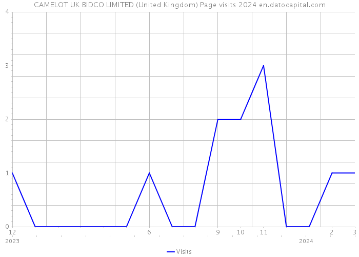 CAMELOT UK BIDCO LIMITED (United Kingdom) Page visits 2024 