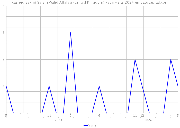 Rashed Bakhit Salem Walid Alfalasi (United Kingdom) Page visits 2024 
