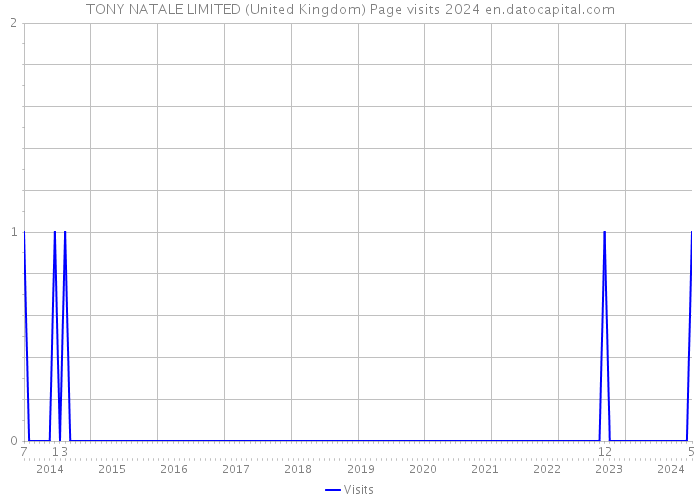TONY NATALE LIMITED (United Kingdom) Page visits 2024 