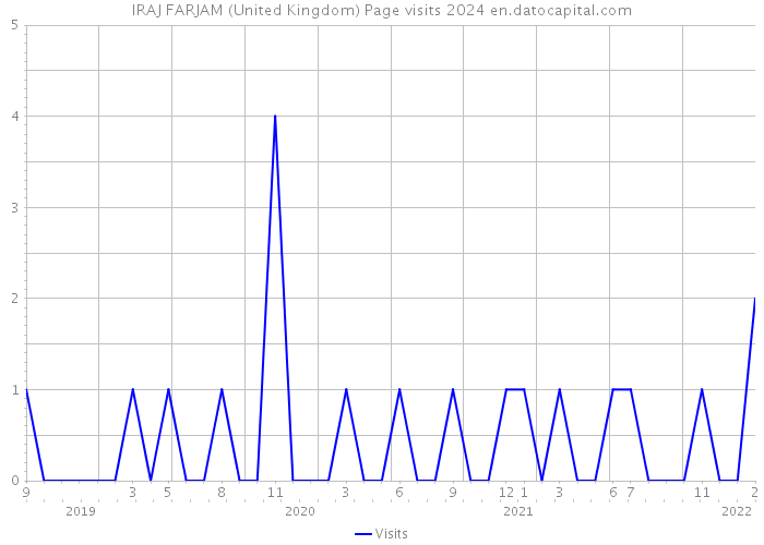 IRAJ FARJAM (United Kingdom) Page visits 2024 