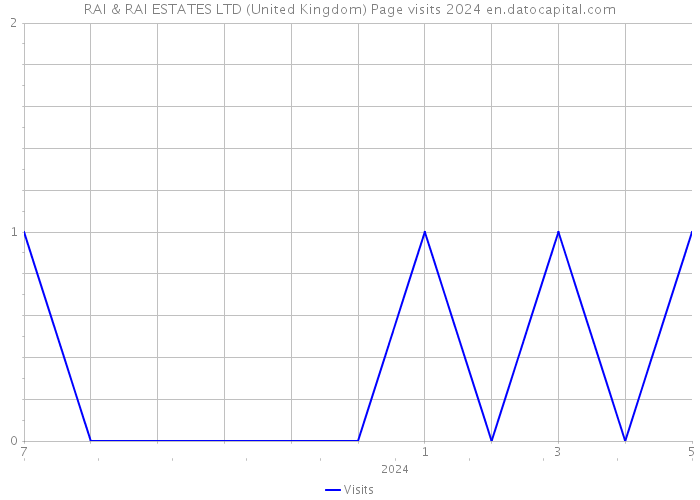 RAI & RAI ESTATES LTD (United Kingdom) Page visits 2024 