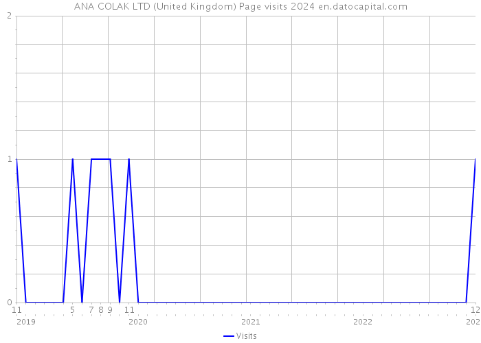 ANA COLAK LTD (United Kingdom) Page visits 2024 