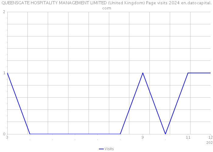 QUEENSGATE HOSPITALITY MANAGEMENT LIMITED (United Kingdom) Page visits 2024 