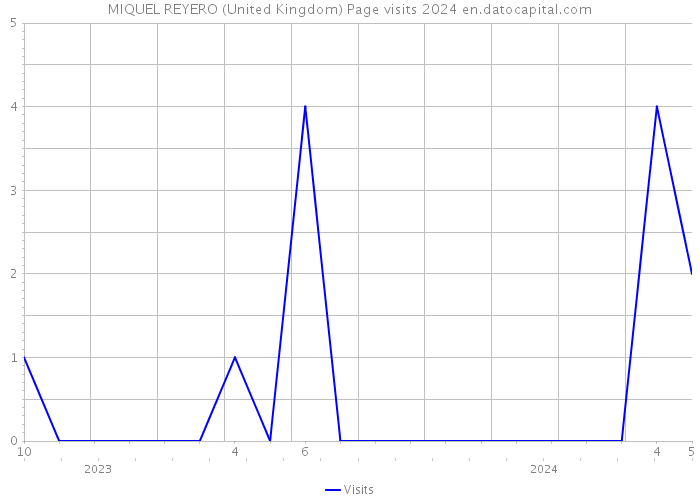 MIQUEL REYERO (United Kingdom) Page visits 2024 