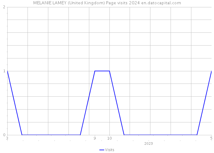 MELANIE LAMEY (United Kingdom) Page visits 2024 