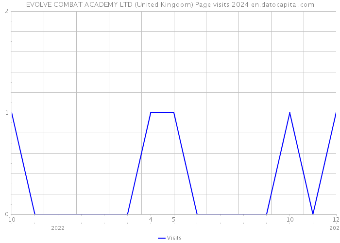 EVOLVE COMBAT ACADEMY LTD (United Kingdom) Page visits 2024 