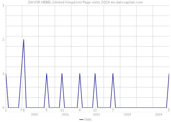 DAVOR HEBEL (United Kingdom) Page visits 2024 