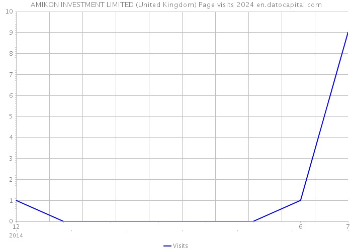 AMIKON INVESTMENT LIMITED (United Kingdom) Page visits 2024 