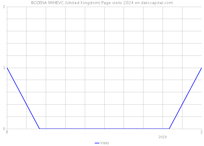 BOZENA MIHEVC (United Kingdom) Page visits 2024 