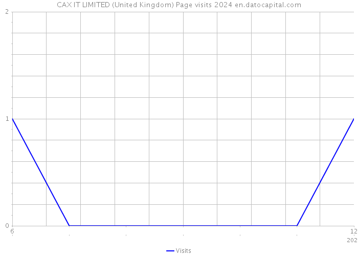 CAX IT LIMITED (United Kingdom) Page visits 2024 