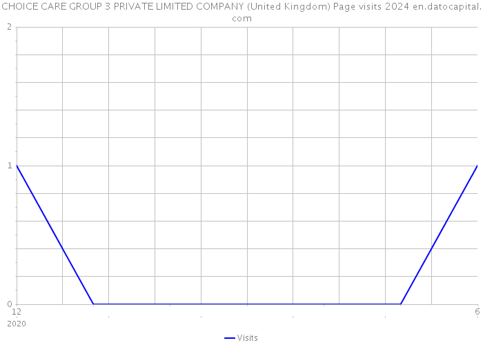 CHOICE CARE GROUP 3 PRIVATE LIMITED COMPANY (United Kingdom) Page visits 2024 