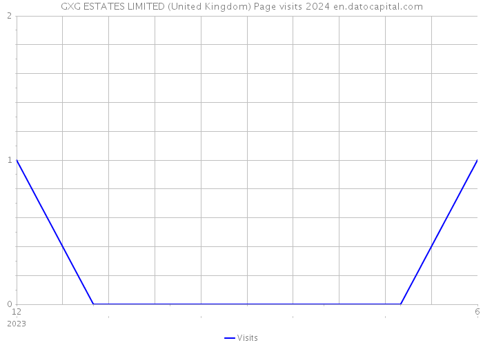 GXG ESTATES LIMITED (United Kingdom) Page visits 2024 