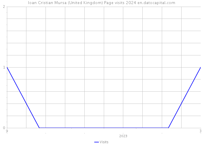 Ioan Cristian Mursa (United Kingdom) Page visits 2024 