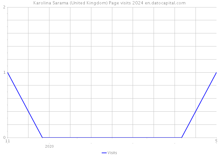 Karolina Sarama (United Kingdom) Page visits 2024 