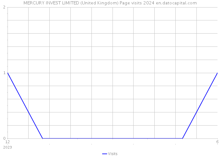 MERCURY INVEST LIMITED (United Kingdom) Page visits 2024 