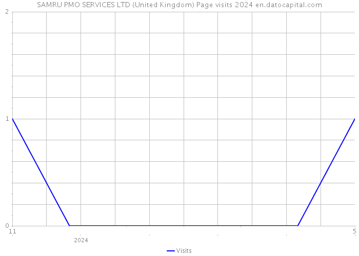 SAMRU PMO SERVICES LTD (United Kingdom) Page visits 2024 