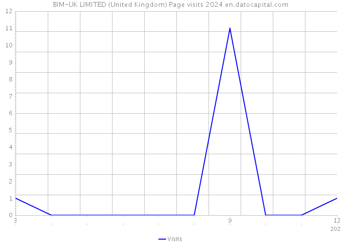 BIM-UK LIMITED (United Kingdom) Page visits 2024 