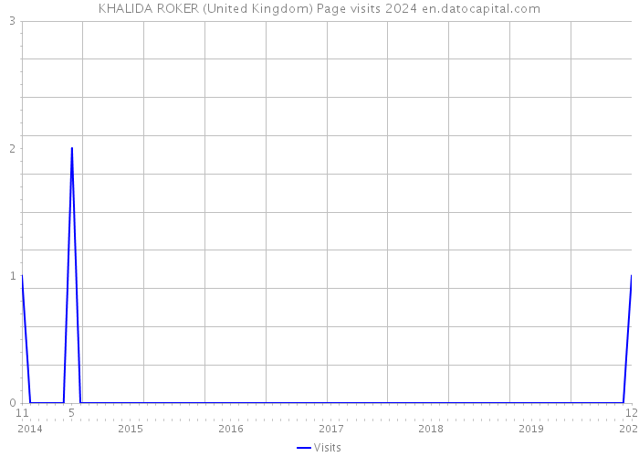 KHALIDA ROKER (United Kingdom) Page visits 2024 