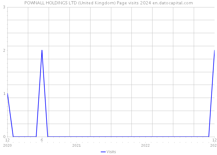 POWNALL HOLDINGS LTD (United Kingdom) Page visits 2024 