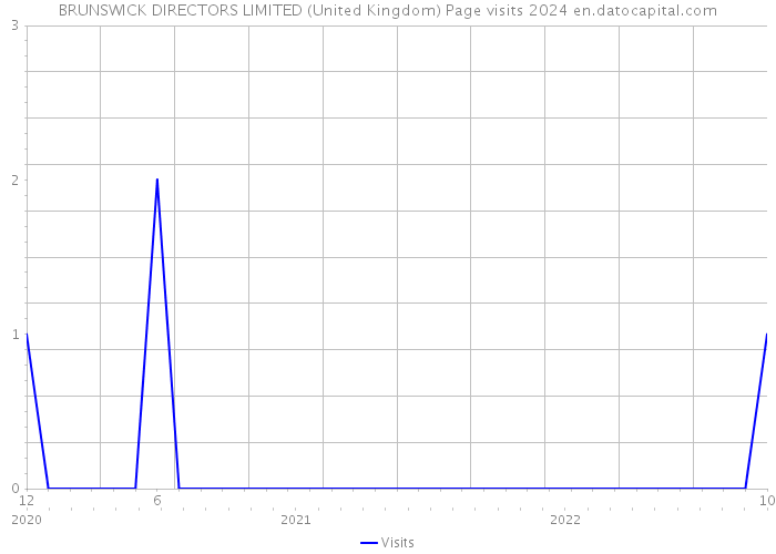 BRUNSWICK DIRECTORS LIMITED (United Kingdom) Page visits 2024 