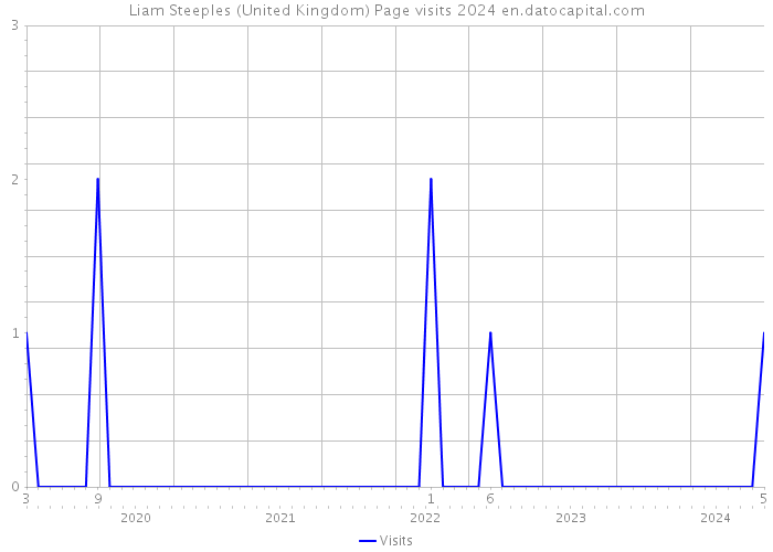Liam Steeples (United Kingdom) Page visits 2024 