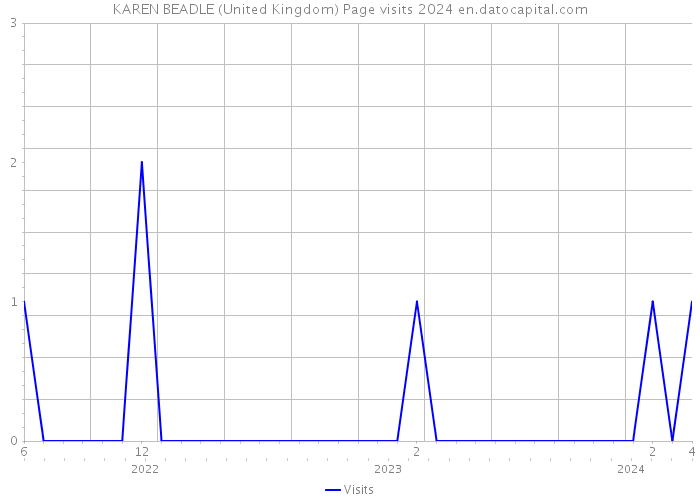 KAREN BEADLE (United Kingdom) Page visits 2024 