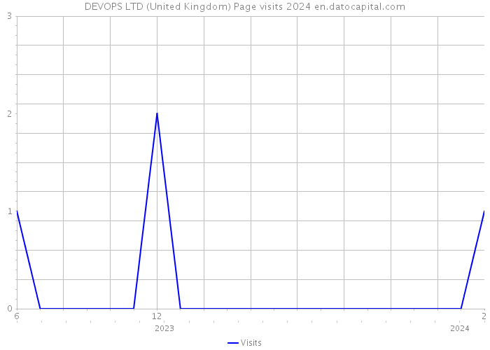 DEVOPS LTD (United Kingdom) Page visits 2024 