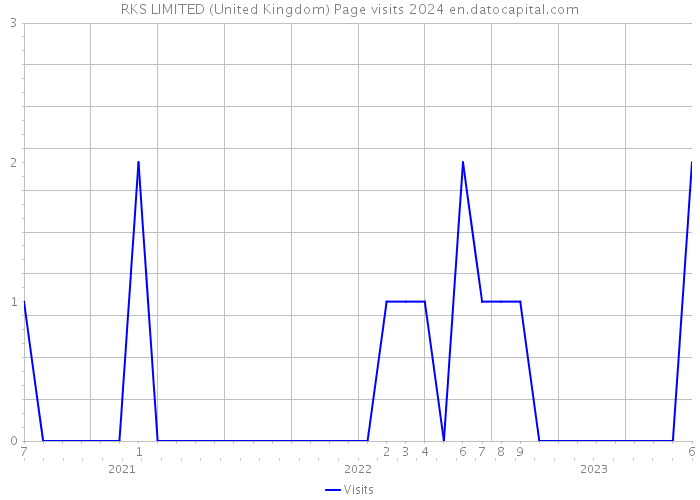 RKS LIMITED (United Kingdom) Page visits 2024 