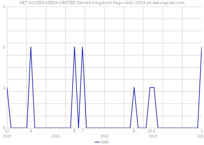 NET ACCESS MEDIA LIMITED (United Kingdom) Page visits 2024 