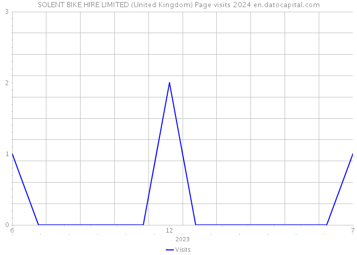 SOLENT BIKE HIRE LIMITED (United Kingdom) Page visits 2024 