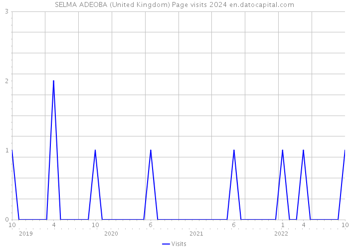 SELMA ADEOBA (United Kingdom) Page visits 2024 