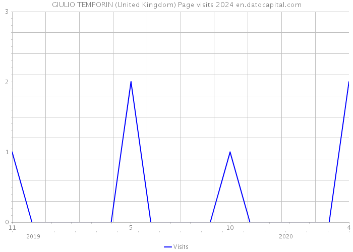 GIULIO TEMPORIN (United Kingdom) Page visits 2024 