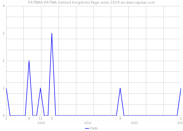 FATEMA PATWA (United Kingdom) Page visits 2024 