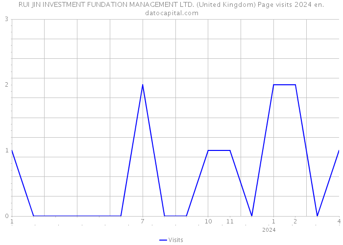 RUI JIN INVESTMENT FUNDATION MANAGEMENT LTD. (United Kingdom) Page visits 2024 