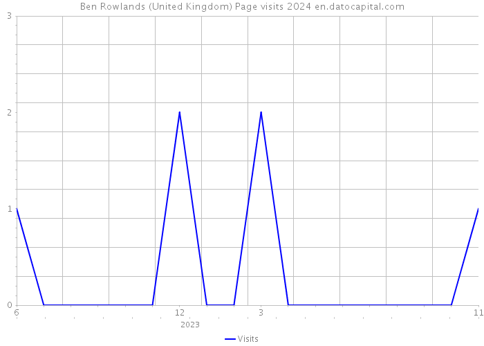 Ben Rowlands (United Kingdom) Page visits 2024 