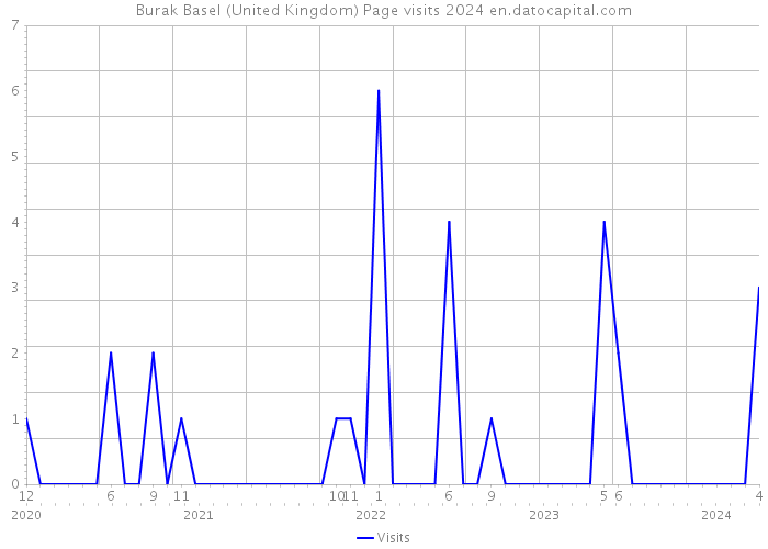 Burak Basel (United Kingdom) Page visits 2024 
