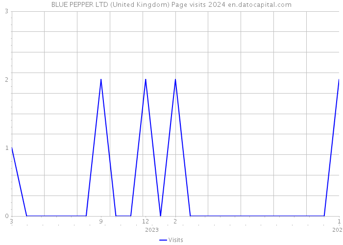 BLUE PEPPER LTD (United Kingdom) Page visits 2024 