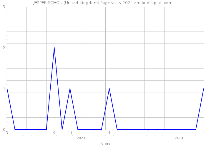 JESPER SCHOU (United Kingdom) Page visits 2024 